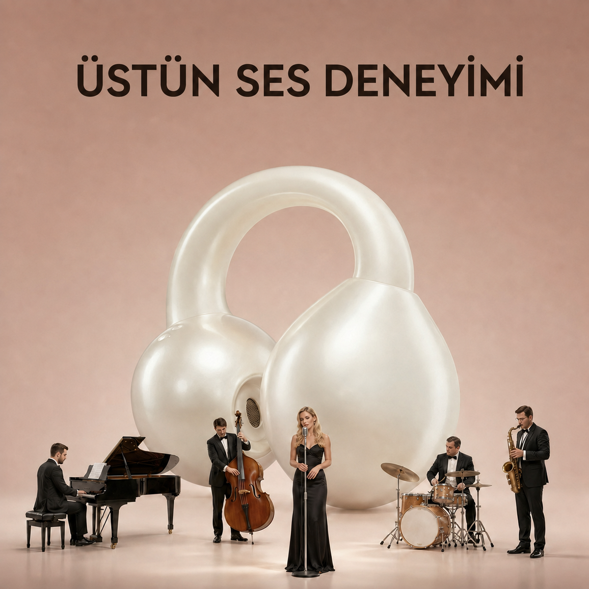 VİBBİQ Düşmeyen Klipsli Kablosuz Kulaklık